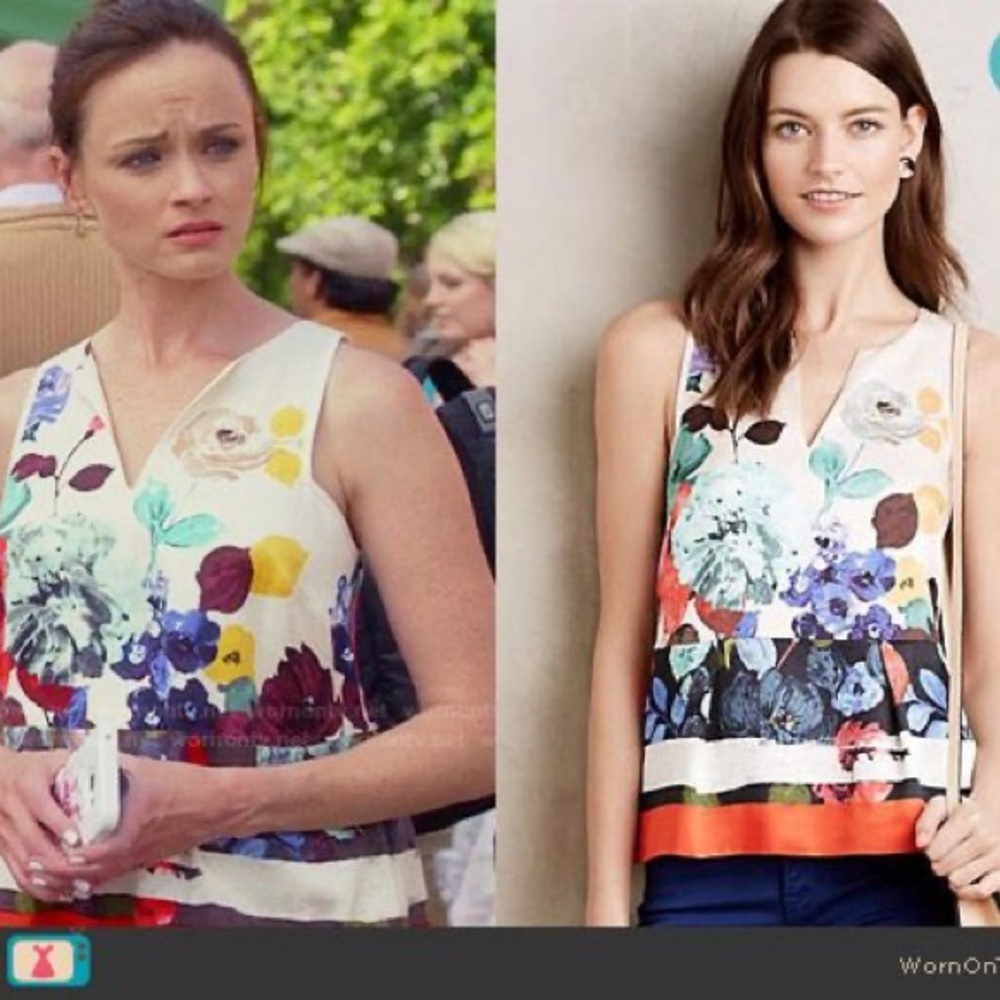 ANTHRO HD in Paris Elsie Tank Gilmore girls Rory floral